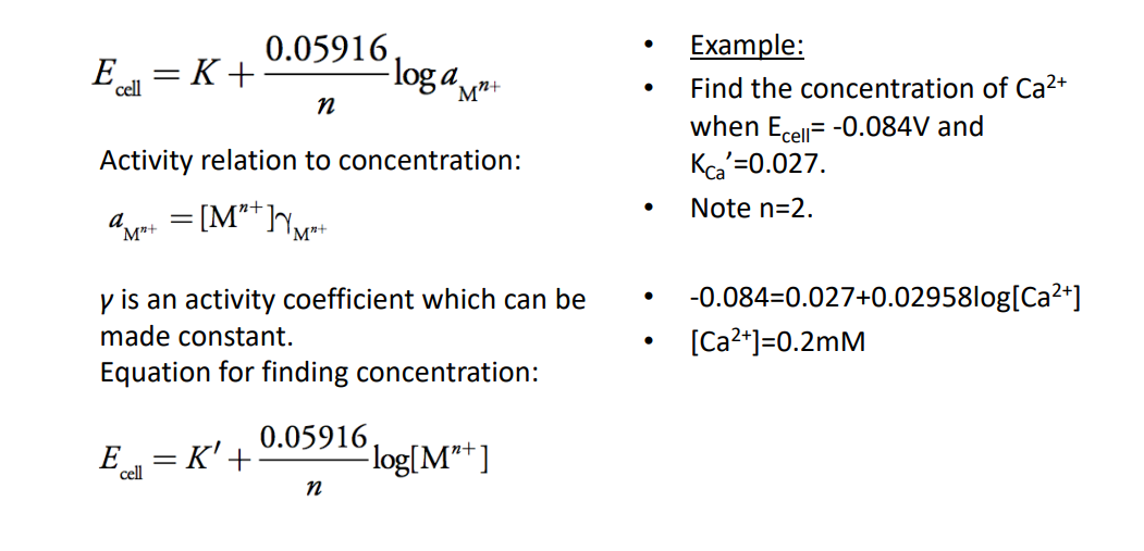Concentration Calc