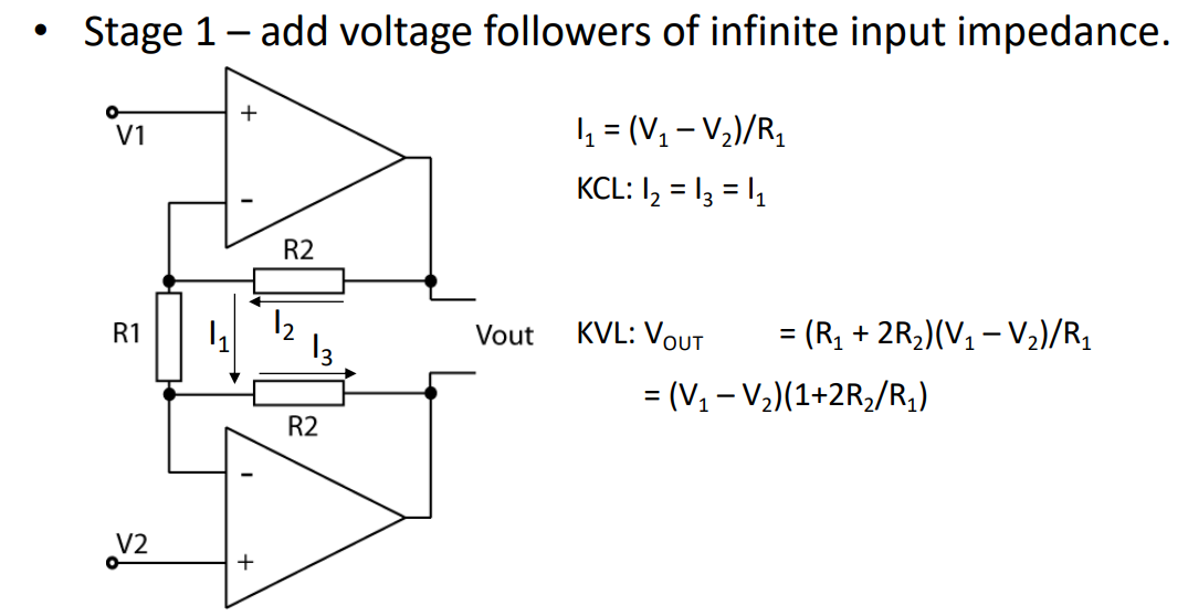 Difference Amplifier New Stage Diagram